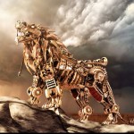 steampunk lion