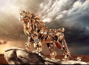 steampunk lion